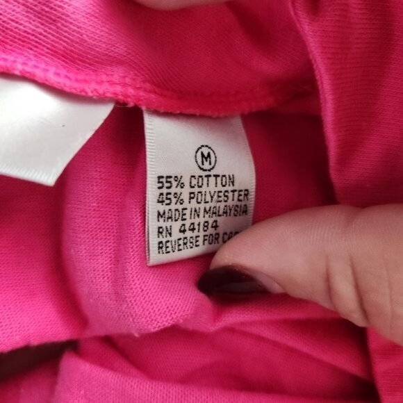 Vintage Idioms Medium Summer Pink Cropped Top Shirt - Picture 5 of 5